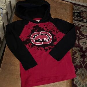 Ecko Unlimited size 6 Red and Black Rhino Kids Hoodie